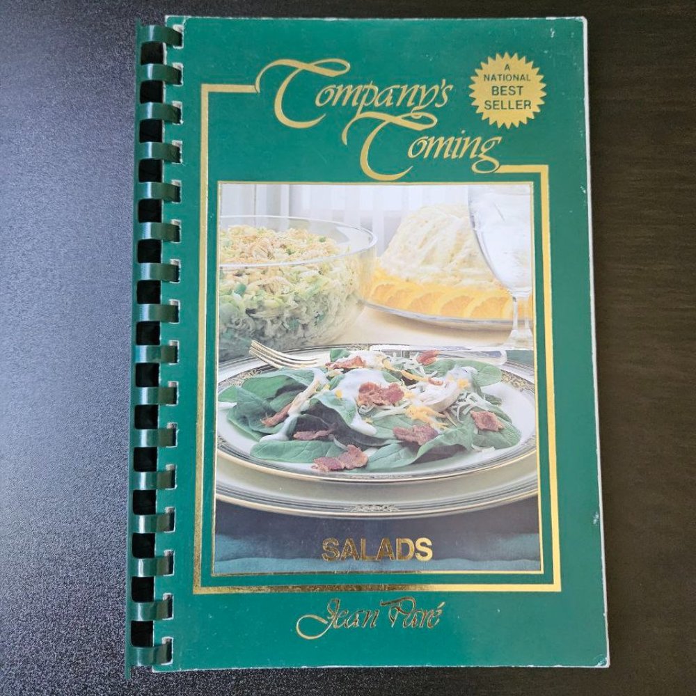 4/$20 1994 Vintage Company's Coming Cookbook - Salads - Plastic‎ Comb
